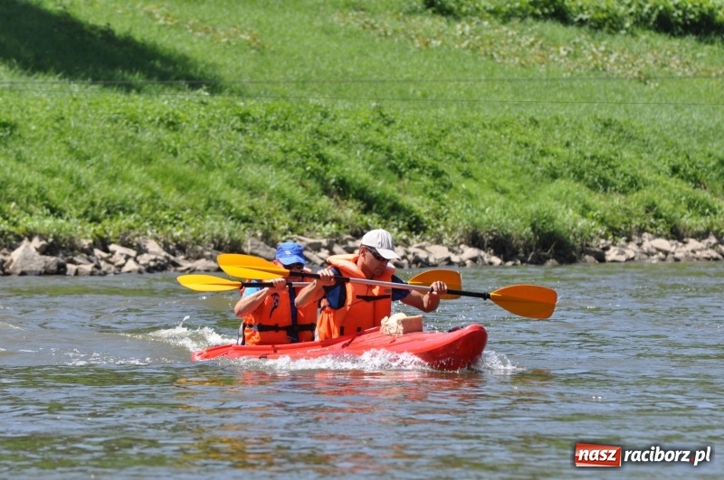 Zdjęcie w galerii na portalu naszraciborz.pl: Slalomem kajakarskim po Odrze w Raciborzu FOTO i WIDEO wiadomości z regionu