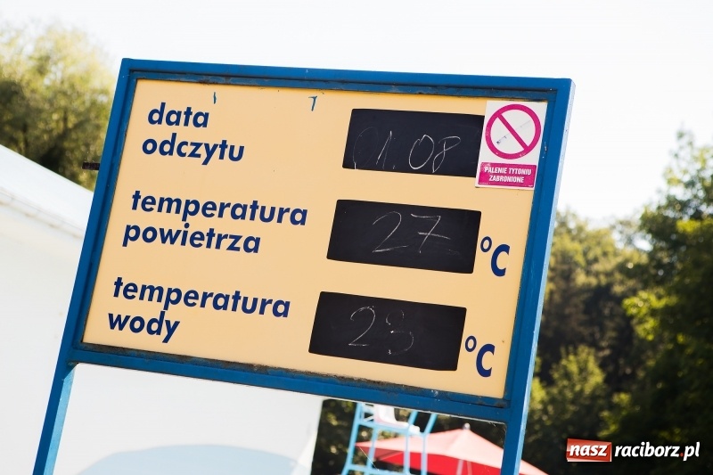 Zdjęcie w galerii na portalu naszraciborz.pl: Woda sposobem na upalne dni. Mieszkańcy regionu korzystają z pogody i licznie odwiedzają kąpieliska wiadomości z regionu
