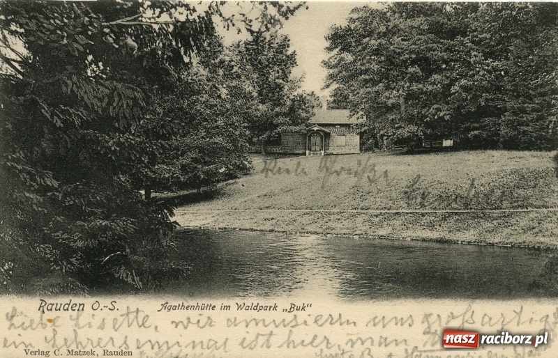 Zdjęcie w galerii na portalu naszraciborz.pl: Lata świetności uroczyska Buk w Rudach koło Raciborza na starej fotografii wiadomości z regionu