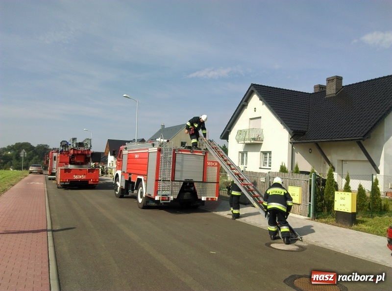 Zdjęcie w galerii na portalu naszraciborz.pl: Pożar na terenie budowy na Ocicach  wiadomości z regionu