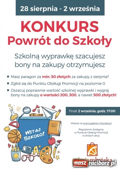 Zdjęcie w galerii na portalu naszraciborz.pl: Do szkoły idziemy - plecak za friko bierzemy  wiadomości z regionu