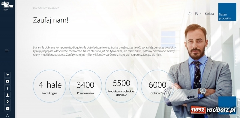 Zdjęcie w galerii na portalu naszraciborz.pl: Strona internetowa firmy Eko-Okna w nowej odsłonie  wiadomości z regionu