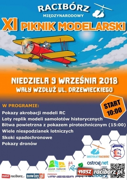 Zdjęcie w galerii na portalu naszraciborz.pl: Stowarzyszenie Skrzydlaty Racibórz zaprasza na XI Piknik Modelarski wiadomości z regionu