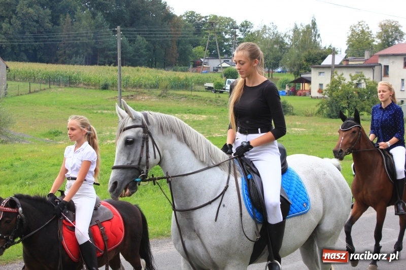 Zdjęcie w galerii na portalu naszraciborz.pl: Niebiańska szkoła, biuro ochrony dożynek i kobylskie leniuchy na dożynkach w Rzuchowie wiadomości z regionu