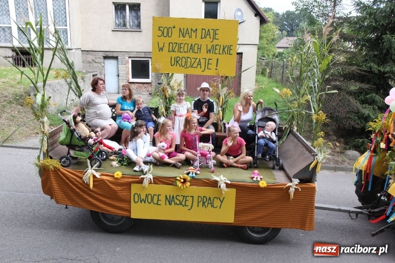 Zdjęcie w galerii na portalu naszraciborz.pl: U sąsiadów. Potężny korowód dożynkowy w Syryni wiadomości z regionu