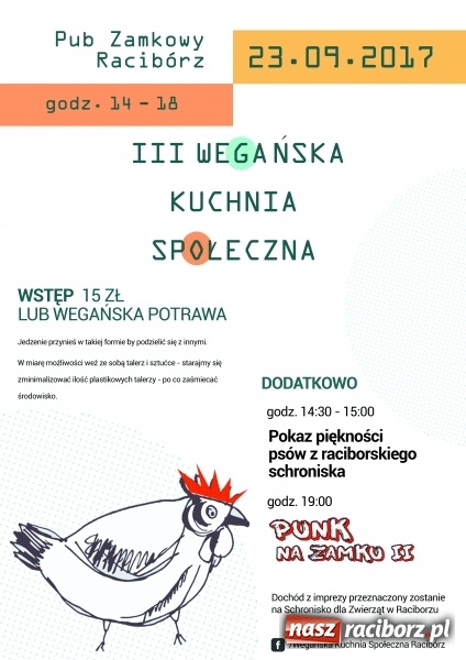 Zdjęcie w galerii na portalu naszraciborz.pl: Wegańska Kuchnia Społeczna i Punk na Zamku II już 23 września wiadomości z regionu