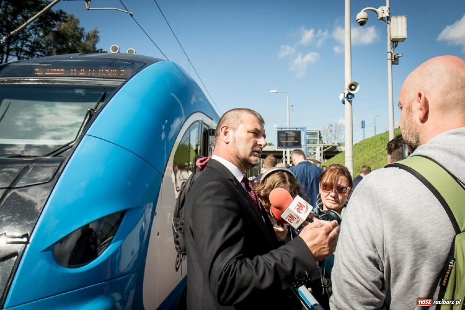 Zdjęcie w galerii na portalu naszraciborz.pl: Powitanie pierwszego Elfa 2, nowego pociągu Kolei Śląskich wiadomości z regionu
