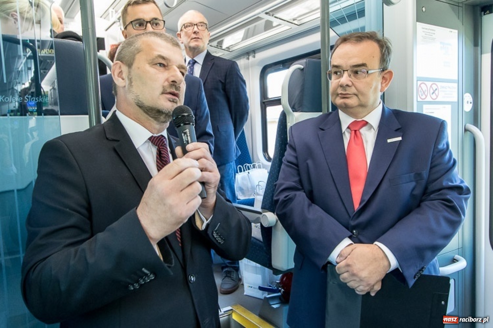 Zdjęcie w galerii na portalu naszraciborz.pl: Powitanie pierwszego Elfa 2, nowego pociągu Kolei Śląskich wiadomości z regionu