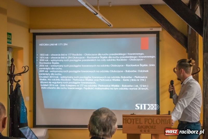 Zdjęcie w galerii na portalu naszraciborz.pl: Konferencja dotycząca rewitalizacji linii Racibórz-Głubczyce-Racławice Śląskie w hotelu Polonia wiadomości z regionu