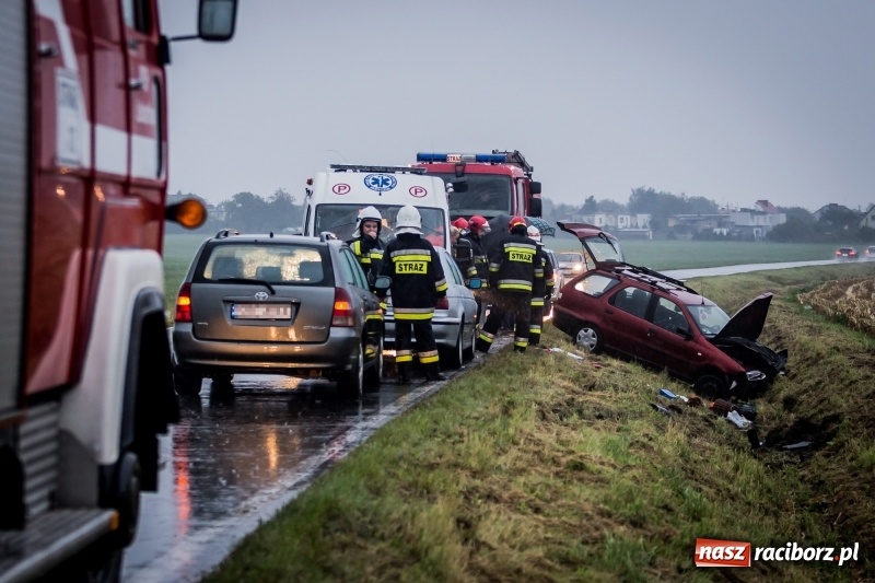 Zdjęcie w galerii na portalu naszraciborz.pl: Samochód wjechał do rowu na drodze pomiędzy Ocicami a Samborowicami  wiadomości z regionu