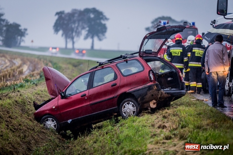 Zdjęcie w galerii na portalu naszraciborz.pl: Samochód wjechał do rowu na drodze pomiędzy Ocicami a Samborowicami  wiadomości z regionu