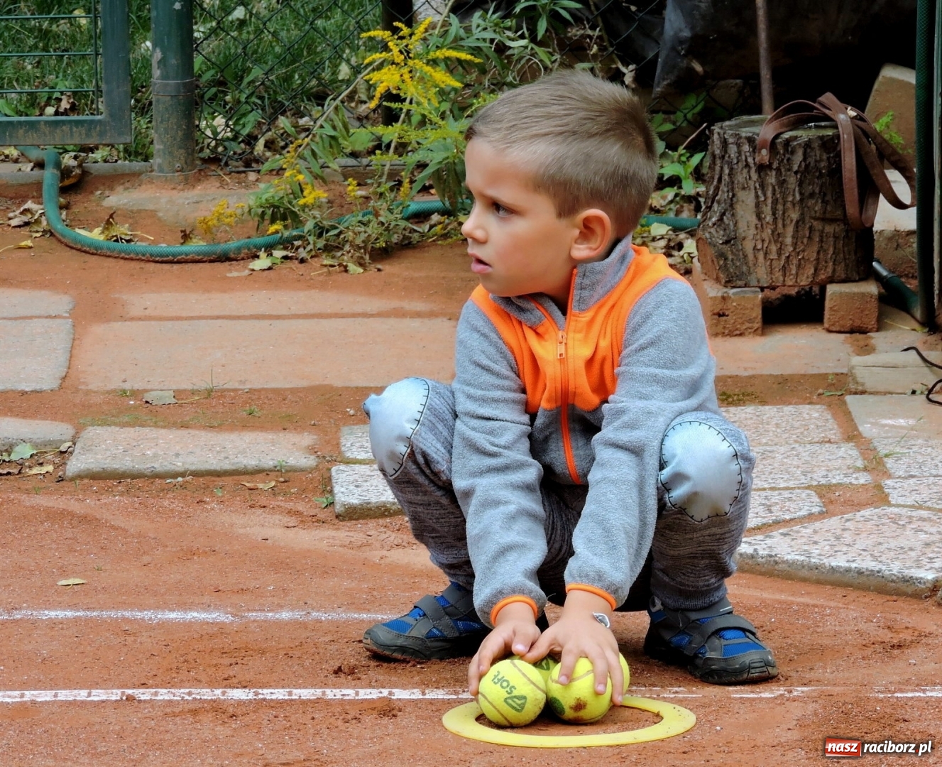 Zdjęcie w galerii na portalu naszraciborz.pl: Dzieci z przedszkola numer 13 gościły na korcie tenisowym Rafako wiadomości z regionu