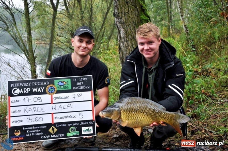 Zdjęcie w galerii na portalu naszraciborz.pl: Robert Głombik i Adam Buńczek zwycięzcami pierwszego pucharu Carp Way 2017 wiadomości z regionu