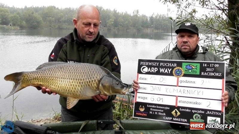 Zdjęcie w galerii na portalu naszraciborz.pl: Robert Głombik i Adam Buńczek zwycięzcami pierwszego pucharu Carp Way 2017 wiadomości z regionu