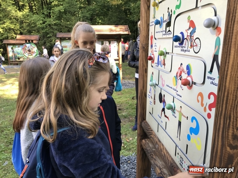 Zdjęcie w galerii na portalu naszraciborz.pl: W lesie Obora otwarto Zieloną Klasę. Sporo atrakcji dla najmłodszych wiadomości z regionu