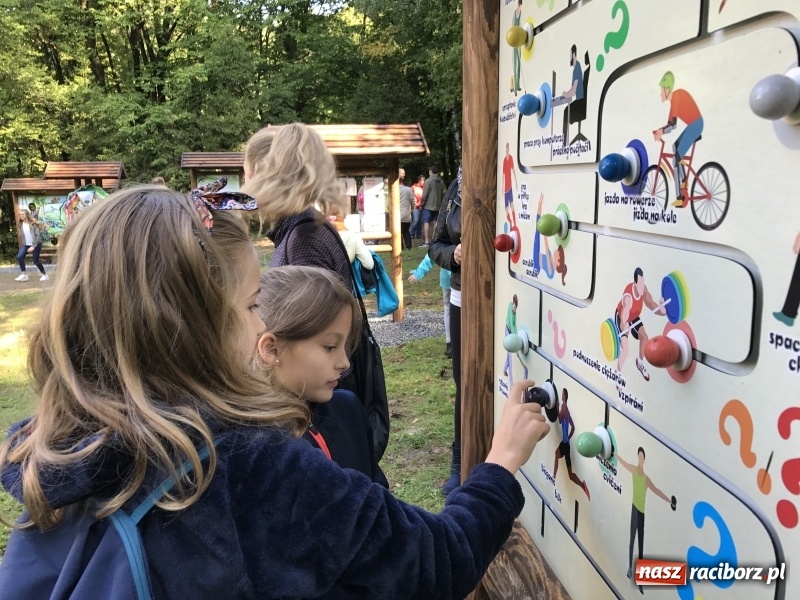 Zdjęcie w galerii na portalu naszraciborz.pl: W lesie Obora otwarto Zieloną Klasę. Sporo atrakcji dla najmłodszych wiadomości z regionu