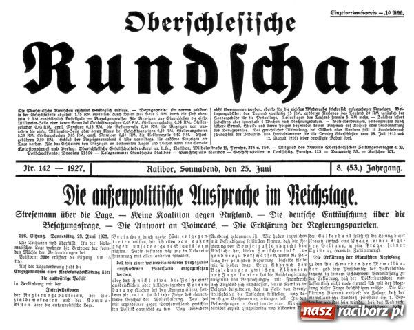 Zdjęcie w galerii na portalu naszraciborz.pl: Deutschlands Städtebau - Ratibor wiadomości z regionu