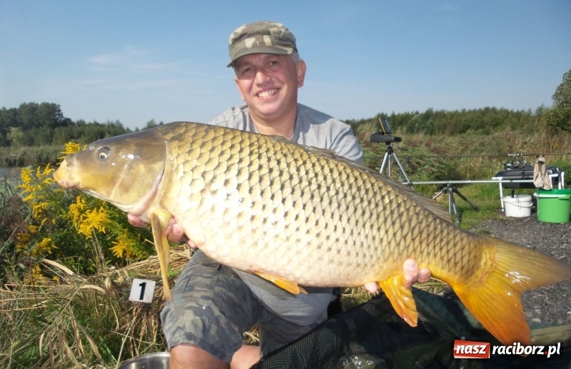 Zdjęcie w galerii na portalu naszraciborz.pl: Taaaka ryba na jesiennych zawodach na Babiczoku wiadomości z regionu