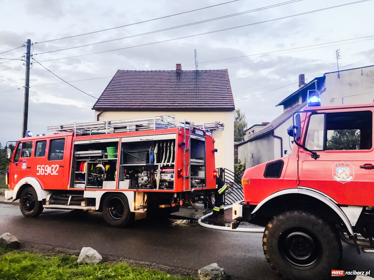 Zdjęcie w galerii na portalu naszraciborz.pl: Pożar garażu na posesji w Markowicach  wiadomości z regionu