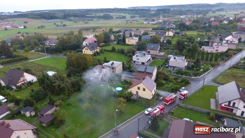 Zdjęcie w galerii na portalu naszraciborz.pl: Pożar garażu na posesji w Markowicach  wiadomości z regionu