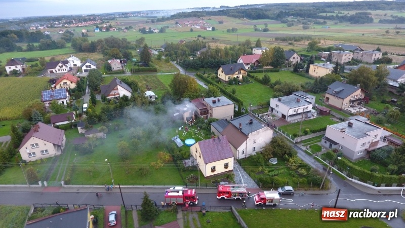 Zdjęcie w galerii na portalu naszraciborz.pl: Pożar garażu na posesji w Markowicach  wiadomości z regionu