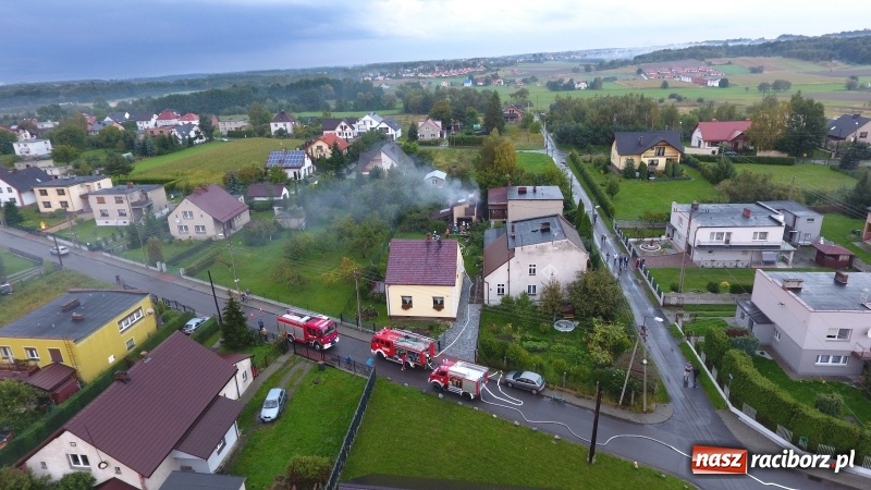 Zdjęcie w galerii na portalu naszraciborz.pl: Pożar garażu na posesji w Markowicach  wiadomości z regionu