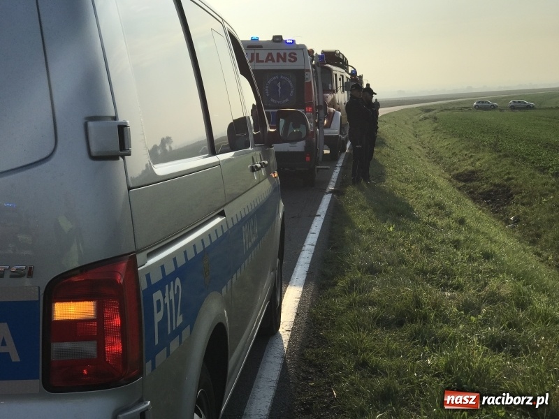 Zdjęcie w galerii na portalu naszraciborz.pl: Nissan wypadł z drogi Pietrowice Wielkie-Racibórz  wiadomości z regionu