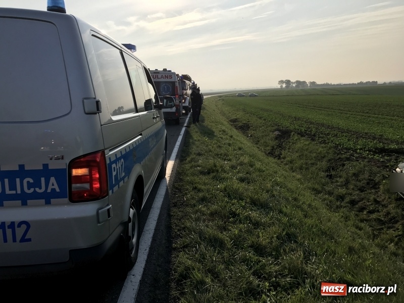 Zdjęcie w galerii na portalu naszraciborz.pl: Nissan wypadł z drogi Pietrowice Wielkie-Racibórz  wiadomości z regionu