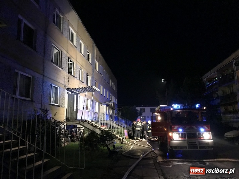 Zdjęcie w galerii na portalu naszraciborz.pl: Pożar w mieszkaniu w bloku przy ulicy Poprzecznej w Krzyżanowicach FOTO i WIDEO wiadomości z regionu