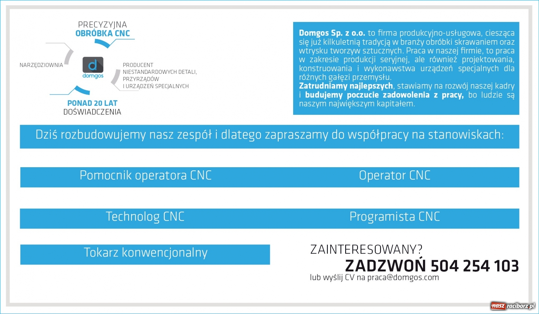 Zdjęcie w galerii na portalu naszraciborz.pl: Wystartuj ze swoim CV zanim zrobią to inni! Sprawdź najciekawsze oferty pracy w regionie wiadomości z regionu