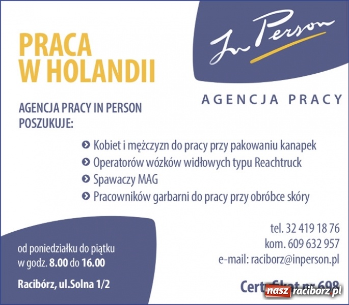 Zdjęcie w galerii na portalu naszraciborz.pl: Wystartuj ze swoim CV zanim zrobią to inni! Sprawdź najciekawsze oferty pracy w regionie wiadomości z regionu