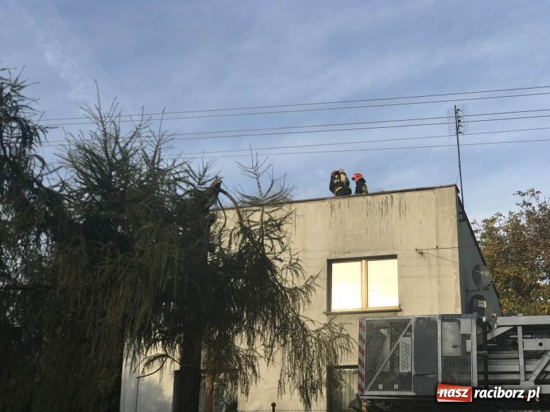 Zdjęcie w galerii na portalu naszraciborz.pl: Pożar na poddaszu domu w Rzuchowie  wiadomości z regionu