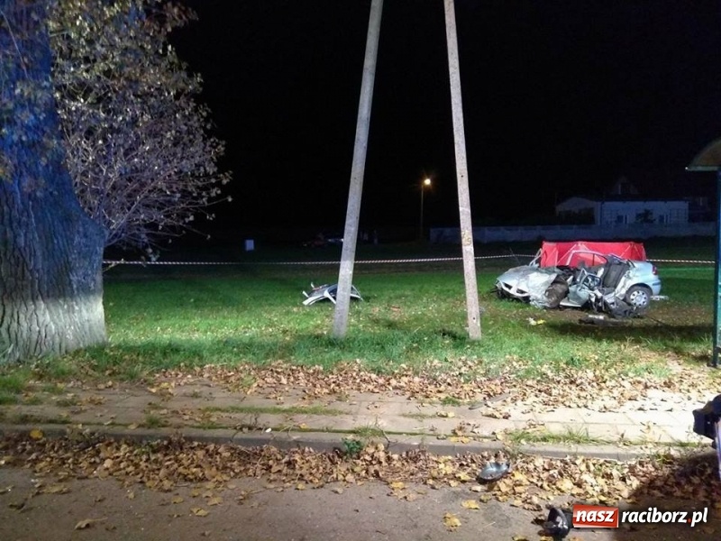 Zdjęcie w galerii na portalu naszraciborz.pl: Śmiertelny wypadek na DW 416 Racibórz-Pietrowice Wielkie na wysokości Żerdzin  wiadomości z regionu