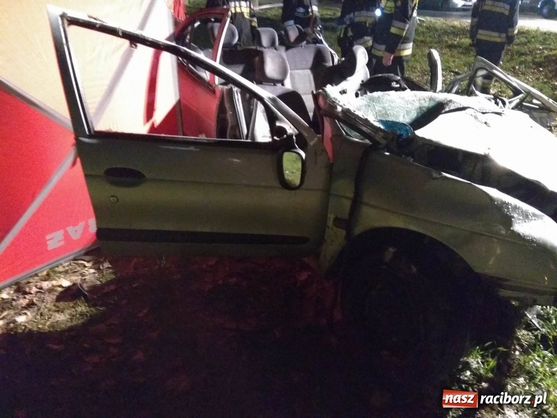 Zdjęcie w galerii na portalu naszraciborz.pl: Śmiertelny wypadek na DW 416 Racibórz-Pietrowice Wielkie na wysokości Żerdzin  wiadomości z regionu