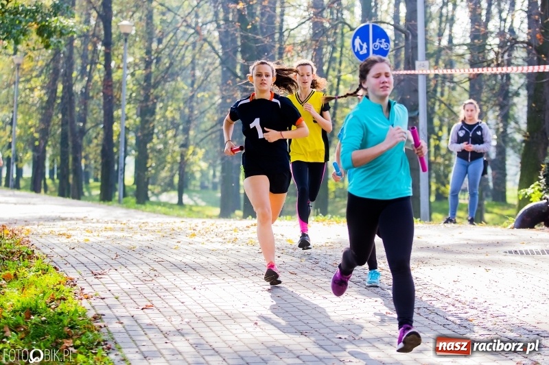 Zdjęcie w galerii na portalu naszraciborz.pl: Finały sztafetowych biegów przełajowych w parku Zamkowym  wiadomości z regionu