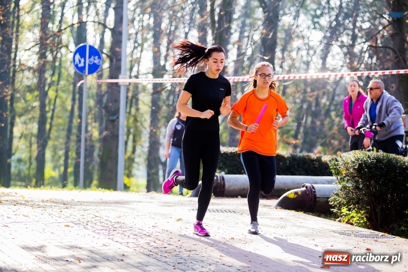 Zdjęcie w galerii na portalu naszraciborz.pl: Finały sztafetowych biegów przełajowych w parku Zamkowym  wiadomości z regionu