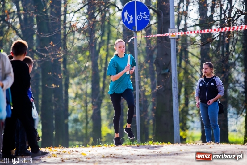 Zdjęcie w galerii na portalu naszraciborz.pl: Finały sztafetowych biegów przełajowych w parku Zamkowym  wiadomości z regionu