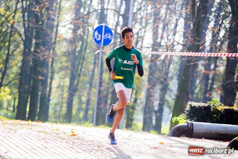 Zdjęcie w galerii na portalu naszraciborz.pl: Finały sztafetowych biegów przełajowych w parku Zamkowym  wiadomości z regionu