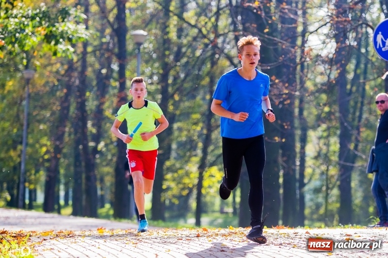 Zdjęcie w galerii na portalu naszraciborz.pl: Finały sztafetowych biegów przełajowych w parku Zamkowym  wiadomości z regionu