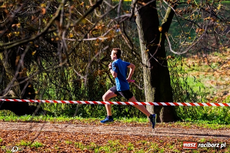 Zdjęcie w galerii na portalu naszraciborz.pl: Finały sztafetowych biegów przełajowych w parku Zamkowym  wiadomości z regionu