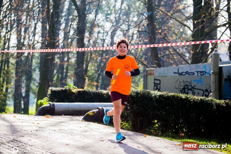 Zdjęcie w galerii na portalu naszraciborz.pl: Finały sztafetowych biegów przełajowych w parku Zamkowym  wiadomości z regionu