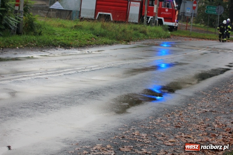 Zdjęcie w galerii na portalu naszraciborz.pl: DW 935 Racibórz-Kornowac przez kilka godzin wyłączona z ruchu wiadomości z regionu