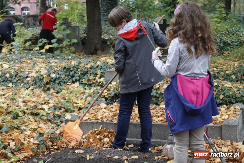 Zdjęcie w galerii na portalu naszraciborz.pl: Harcerze zaangażowali się w porządkowanie nekropolii  wiadomości z regionu