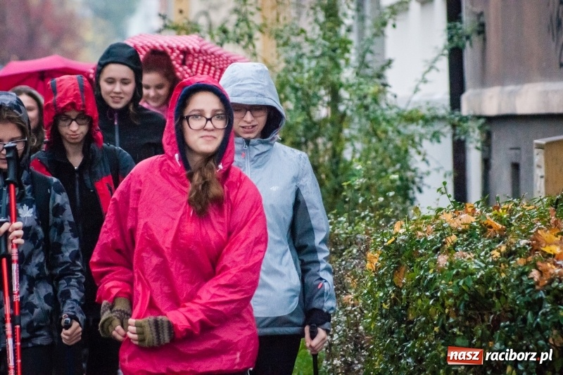 Zdjęcie w galerii na portalu naszraciborz.pl: I Jesienny Marsz Nordic Walking uczniów i nauczycieli I LO wiadomości z regionu