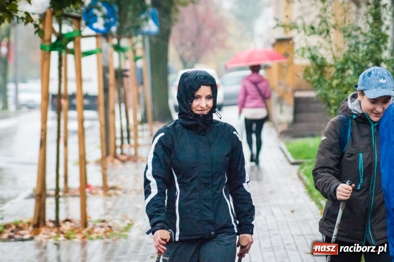 Zdjęcie w galerii na portalu naszraciborz.pl: I Jesienny Marsz Nordic Walking uczniów i nauczycieli I LO wiadomości z regionu