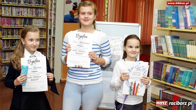 Zdjęcie w galerii na portalu naszraciborz.pl: Konkurs Pięknego Pisania w bibliotece  wiadomości z regionu