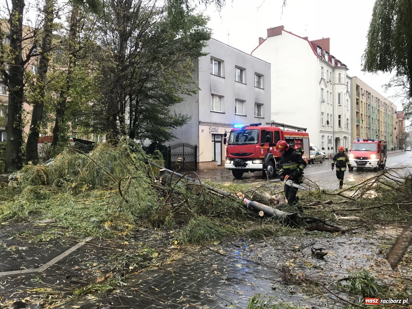 Zdjęcie w galerii na portalu naszraciborz.pl: Strażacy nadal walczą ze skutkami orkanu Grzegorz  wiadomości z regionu