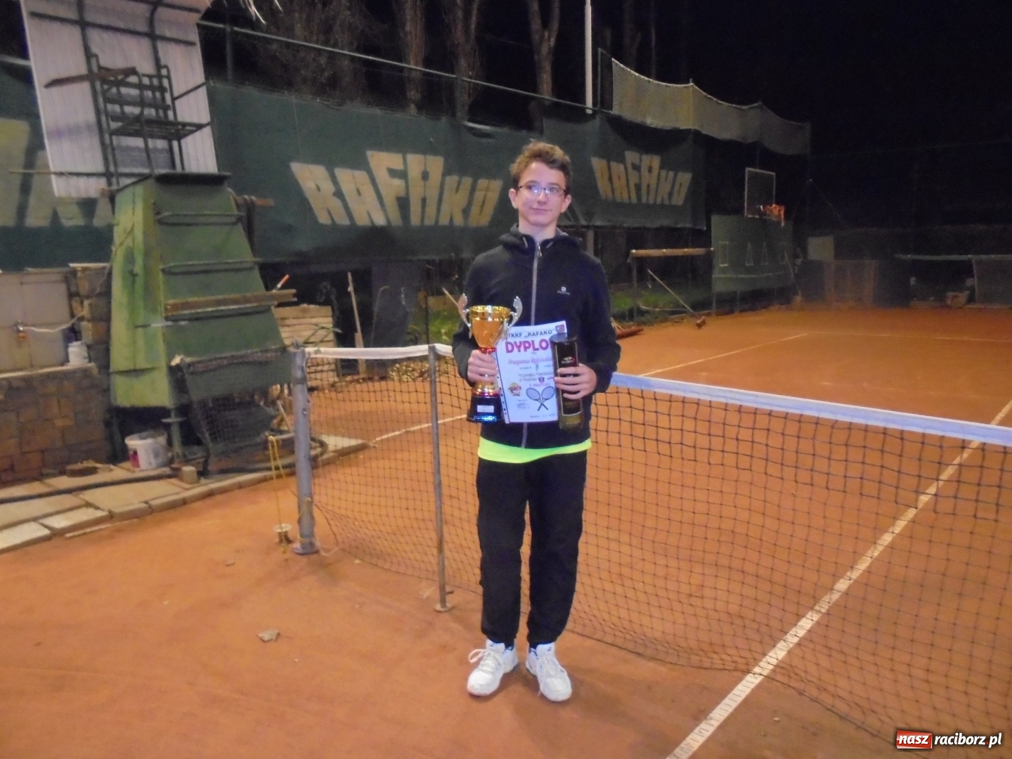 Zdjęcie w galerii na portalu naszraciborz.pl: Wojciech Rybiński zwycięzcą Turnieju Masters 2017 w tenisie wiadomości z regionu