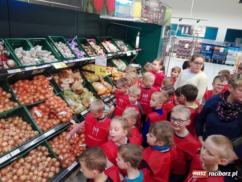 Zdjęcie w galerii na portalu naszraciborz.pl: Uczniowie szkoły w Brzeźnicy na EKSPEDYCJI w  rybnickim Tesco wiadomości z regionu