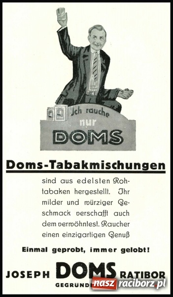 Zdjęcie w galerii na portalu naszraciborz.pl: Raciborskie imperium tytoniowe Domsów na starej fotografii  wiadomości z regionu